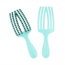 Olivia Garden Perie pentru copii cu peri naturali de mistret+nailon Finger Combo Kids Mini Mint