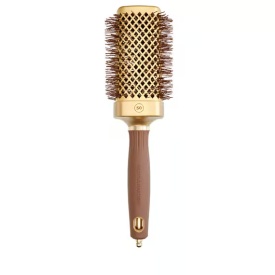 Olivia Garden Perie patrata pentru par 50mm Expert Blowout Straight Wavy Bristles Gold&Brown