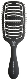 Olivia Garden Perie pentru descurcarea parului gros Essential Care Flex Matt Black