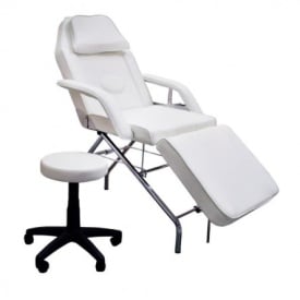Pat cosmetic cu cadru metalic si taburet rotativ PRO402201