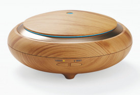 Promed Wood AL-150WS - Difuzor de aromaterapie pentru uleiuri parfumate cu 7 culori led 150ml