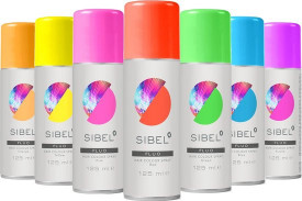 Sibel Spray colorant galben pentru par Fluo Red 125ml