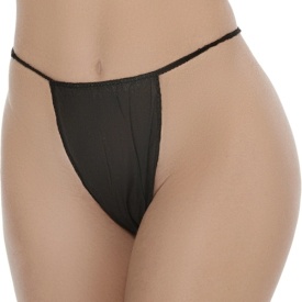 Xanitalia Chiloti cosmetici tanga de dama pentru cosmetica Premium Black 100buc