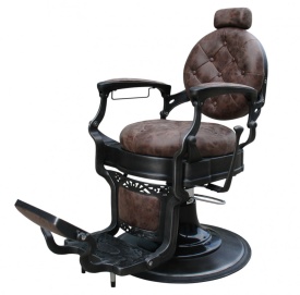 Barburys Scaun de frizerie Malone cu aspect vintage maro