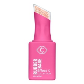 Cupio Rubber Base Effect X Perfect Flakes - Pure Gold 15ml