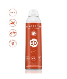 Evagarden Spray de fata si corp cu protectie solara SPF 50+ ActiveGold Antiage 150ml