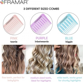 Framar Dreamweaver Pastel - Piepteni profesionali pentru separarea suvitelor 3buc