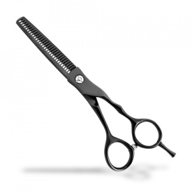 Kiepe Monster Cut Foarfeca de filat profesionala cu 30 de dinti neagra 6 inch