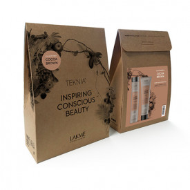Lakme Set nuantator sampon+masca pentru par castaniu Teknia Refresh Cocoa Brown