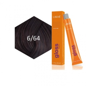 Lakme Vopsea de par demipermanenta 6/64 blond inchis castaniu cupru Gloss 60ml