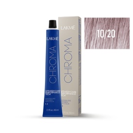 Lakme Vopsea permanenta fara amoniac 10/20 blond platinat violet Chroma 60ml