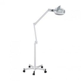 Lampa profesionala cu lupa cosmetica cu led cu 5 dioptrii si stativ mobil