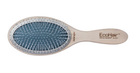 Olivia Garden EcoHair Bamboo Detangler - Perie profesionala pentru descurcarea parului cu peri ionici din nailon