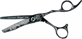 Olivia Garden Foarfeca de filat offset 6.28 inch 28 dinti JAP Dragon Cut