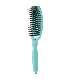 Olivia Garden Perie de par cu peri de mistret+nailon Finger Combo Mint Medium