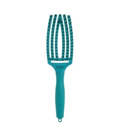 Olivia Garden Perie de par cu peri de mistret+nailon Finger Combo On The Road Again Blue Lagoon