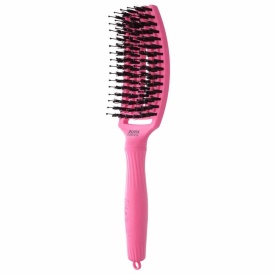 Olivia Garden Perie de par cu peri de mistret+nailon Finger Combo Dolce Vita Pink Granita 