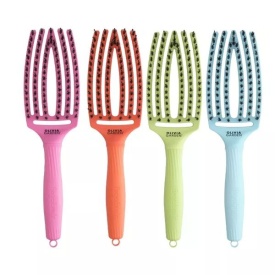 Olivia Garden Perie de par cu peri de mistret+nailon Finger Combo Dolce Vita Green Pistachio