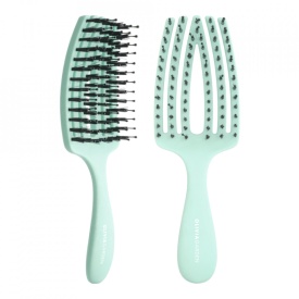 Olivia Garden Perie pentru copii cu peri naturali de mistret+nailon Finger Combo Kids Mini Mint