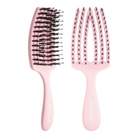 Olivia Garden Perie pentru copii cu peri naturali de mistret+nailon Finger Combo Kids Mini Pink