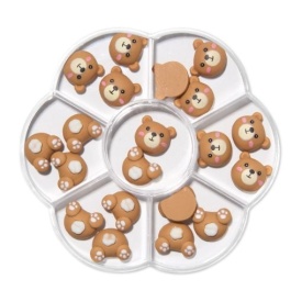 Pinx Set decor 3D pentru unghii - Teddy Boo 20buc
