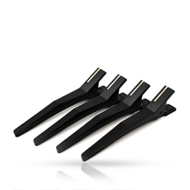 Rovra Clipsuri e din silicon negru pentru par 4buc