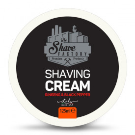 The Shave Factory Crema de ras pentru barbati Ginseng&Black Pepper 125ml
