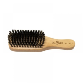 The Shave Factory Perie din lemn pentru fade - Premium Light Brown