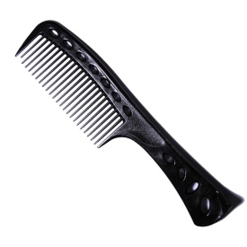 YS Park Pieptan cu maner pentru frizerie 601 - negru