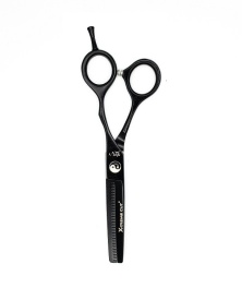 Akashi X-treme Cut PM55 - Foarfeca profesionala de filat offset cu 30 de dinti 5.5 inch