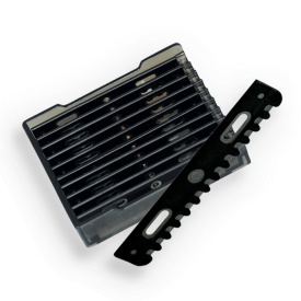 Akashi Light Cut Black - Set profesional de foarfeci tuns+filat G60+L60 cu brici si port
