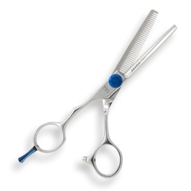 Akashi Light Cut K55 - Foarfeca profesionala de filat cu maner offset de stanga cu 35 de dinti 5.5 inch