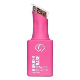 Cupio Rubber Base Effect X Perfect Flakes - Disco Lips 15ml