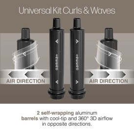 Gamma+ Kit universal de ondulare a parului pentru uscator Curls&Waves