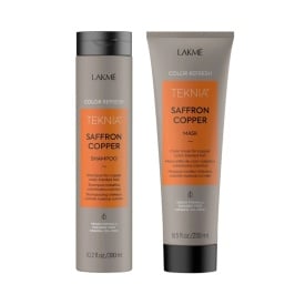 Lakme Set nuantator sampon+masca pentru par aramiu Teknia Refresh Saffron Copper