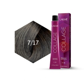 Lakme Vopsea de par permanenta 7/17 blond mediu cenusiu rece Collage 60ml