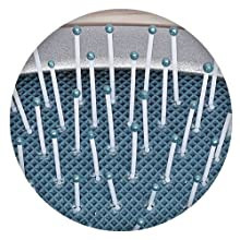 Olivia Garden EcoHair Bamboo Detangler - Perie profesionala pentru descurcarea parului cu peri ionici din nailon