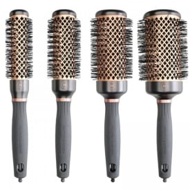 Olivia Garden Kit cu 4 perii de par cupru+ceramica Expert Blowout Heat Nylgard Bristle