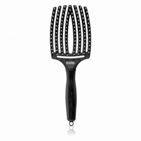 Olivia Garden Perie curbata mare cu ventilatie Finger Large Black