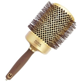 Olivia Garden Perie profesionala de par 80mm Expert Blowout Shine Wavy Bristles Gold&Brown