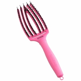 Olivia Garden Perie de par cu peri de mistret+nailon Finger Combo Dolce Vita Pink Granita 