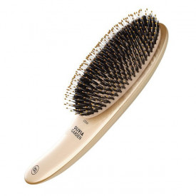 Olivia Garden Perie profesionala de par cu peri de mistret si nailon Expert Care Curve Boar&Nylon Gold