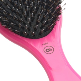 Olivia Garden Perie ceramic+ion cu peri de mistret+nailon Expert Care Oval Pink