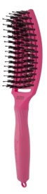 Olivia Garden Perie de par cu peri de mistret+nailon Finger Combo Hot Pink Medium