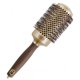 Olivia Garden Perie profesionala de par 55mm Expert Blowout Shine Wavy Bristles Gold&Brown