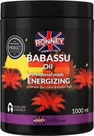 Ronney Professional Masca energizanta pentru par vopsit Babassu Oil 1000ml