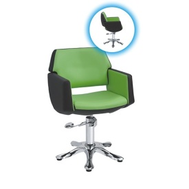 Scaun pentru coafor din piele ecologica cu structura metalica