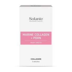 Solanie Set 5 foite cu colagen marin si PDRN pentru fata si gat