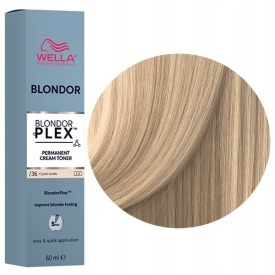 Wella Professionals Toner pentru par blond /36 Crystal Vanilla BlondorPlex Cream Toner 60ml