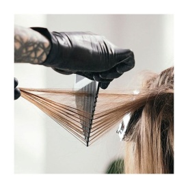 Xanitalia Pieptene triunghiular profesional cu 2 fete pentru suvite 27cm